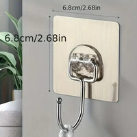 Golden Large Hooks for Hanging (Pack of 10)